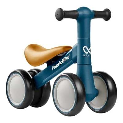 Abbildung von FabricBike Walker Kinder Laufrad ab 1 Jahr, Lauflernrad für 10 24 Monate Baby, Balance Spielzeug mit 4 Räder, Bike ohne Pedal. (Navy)