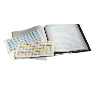 Abbildung von Leuchtturm, Pergamine, Album (gebunden) geeignet für Briefmarkenbögen 12 Blatt Schwarz Abm: 270x310x25 mm. pro Stk.
