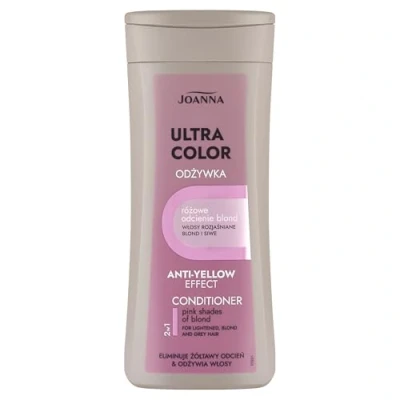 Abbildung von Joanna Ultra Color Conditioner für Rosa und Pink farbene Haare Farbauffrischung &amp; Pflege Feuchtigkeitsspendend kühle Blondtöne Spülung Gegen Gelbstich 200ml