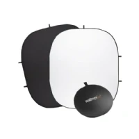 Abbildung von walimex pro Falthintergrund (200 x 230 cm) schwarz/weiß