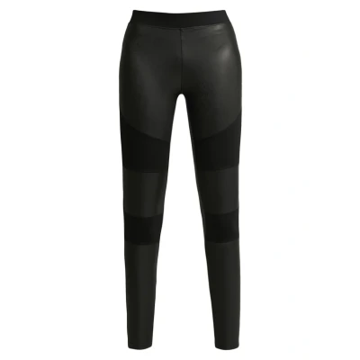 Abbildung von Urban Classics Ladies FAKE TECH Leggings Hosen, Damen, Größe: 3XL, Black