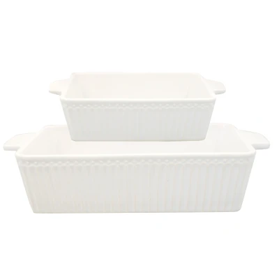 Abbildung von Greengate Alice Auflaufform weiss klein Set2