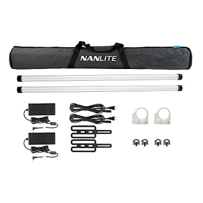 Abbildung von NANLITE Set mit 2 Röhren RGB II DMX Akku