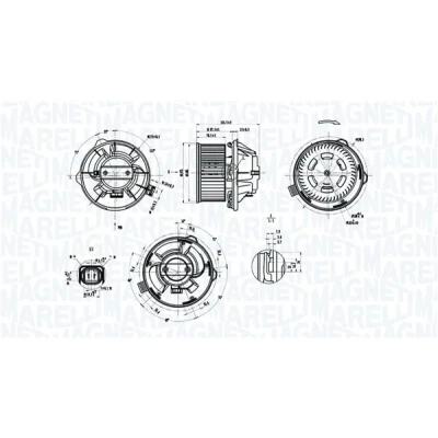 Abbildung von MAGNETI MARELLI 069412389010 Elektromotor, Innenraumgebläse 12V