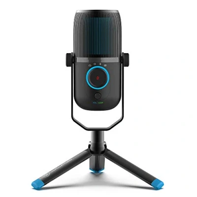 Abbildung von JLab Talk USB Mikrofon PC Plug und Play mit C, 4 Richtcharakteristiken, Lautstärkeregelung Stummschaltung Streaming Stativ, Podcast Mikrofon, Gaming