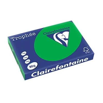 Abbildung von 5 x Clairefontaine Kopierpapier Trophee A3 80g/qm VE=500 Blatt billard