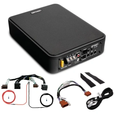 Abbildung von Option DRIVE7.6UA Subwoofer kompatibel mit Ford Transit (7.Generation, ab Baujahr 2019) 100% Plug &amp; Play Kit für aktiven Untersitz den