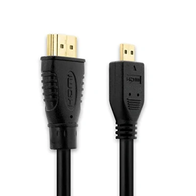 Abbildung von Micro HDMI Type D Kabel 3m kompatibel mit Olympus OM E M1 Mark II M5 Mk II, M10 III , Pen F, PL9 PL8 PL7 PL10, Tough TG 5 Tracker CB HD1 1.4 Videokabel