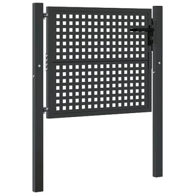 Abbildung von vidaXL Gartentor Anthrazit 105x125 cm Stahl