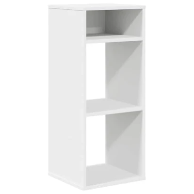 Abbildung von vidaXL Bücherregal Weiß 34x31x80 cm Holzwerkstoff, Lagerschrank, Lagerregal, Aufbewahrungsregal, Bücherregal, Würfel Standregal, Büroregal