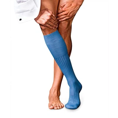 Abbildung von Falke NO. 13 Finest Piuma Cotton Kneehigh Socken bleue, Herren, Größe: 45/46, Bleue