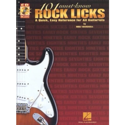 Abbildung von 101 Must Know Rock Licks (Book &amp; CD): Noten, Lehrmaterial, Tabulatur, Bundle, CD für Gitarre