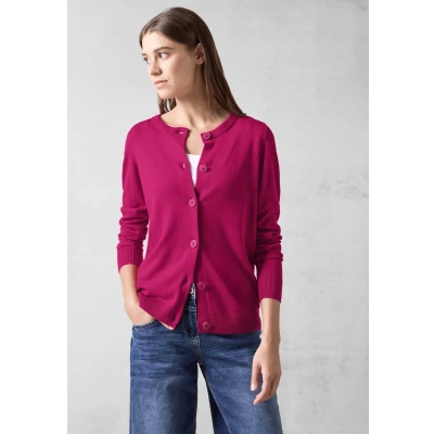 Abbildung von Cecil MIT Rundhals Strickjacke, Damen, Größe: XXL, Pink