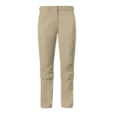 Abbildung von Schöffel Pants Engadin1 Zip Off Damen Wanderhose (Beige 48) Zipp Hosen