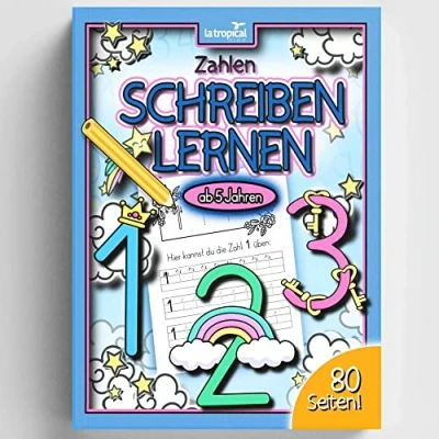 Abbildung von Zahlen schreiben lernen ab 5 Jahren: Meine Einhorn von 1 10! Das Vorschulheft für Mädchen mit vielen Schreibübungen inkl. Malbildern. Ein ... die Vorschule und Grundschule, Band 4)