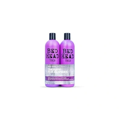 Abbildung von TIGI Bed Head Dumb Blonde Shampoo and Conditioner 750 ml Pack of 2