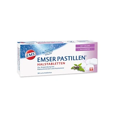 Abbildung von Emser Pastillen mit Salbei zuckerfrei
