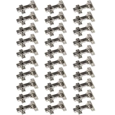 Abbildung von 30 x SO TECH® Topfband Topfbänder T45 Eckanschlag mit Dämpfer + Kreuzplatte Scharnier Scharniere Topfscharniere (Einzeln und als 6er, 10er, 20er oder 30er Set erhältlich!)