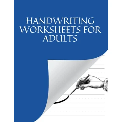 Abbildung von handwriting worksheets for adults: 100 Blank Writing Pages Students Learning to Write Letters adults