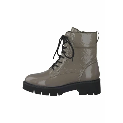Abbildung von Tamaris Comfort Snowboot/Winterstiefel, Damen, Größe: 37, Taupe patent Schuhe