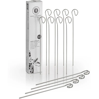 Abbildung von Buddys Grillspieß &quot;Buddy BBQ&quot;, (Set, 12 St.), Schaschlikspieße, Edelstahl, wiederverwenbar, 21 cm