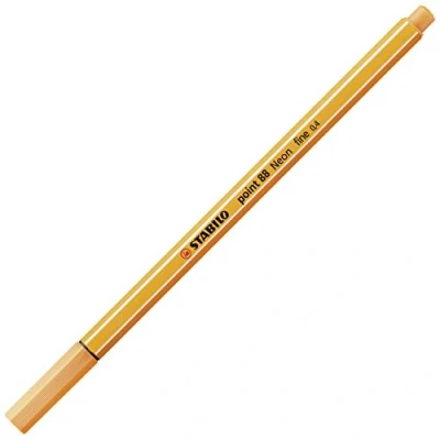 Abbildung von STABILO Fineliner point 88® 0,4mm neonorange 88/054 Faserschreiber, metallgefasste Spitze