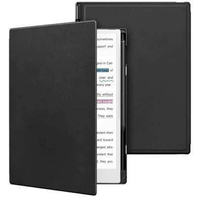 Abbildung von TiMOVO Hülle für Remarkable Paper Pro 11,8 Zoll 2024, Leichte Buch Folio mit Harter Rückseite, Stifthalter &amp; Auto Schlafen/Wachen Kompatibel Farbdisplay Tablet, Schwarz