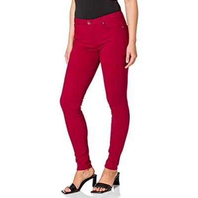 Abbildung von Tommy Hilfiger Damen TH Flex Como Skinny RW CLR Jeans, Raspberry Juice, W25 / L28
