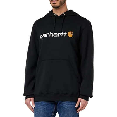 Abbildung von Carhartt, Herren, Weites, mittelschweres Sweatshirt mit Logo Grafik, Schwarz, XS