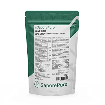 Abbildung von Saporepuro VANILLIN PULVER Vanille Aromapulver für Desserts 100 GR