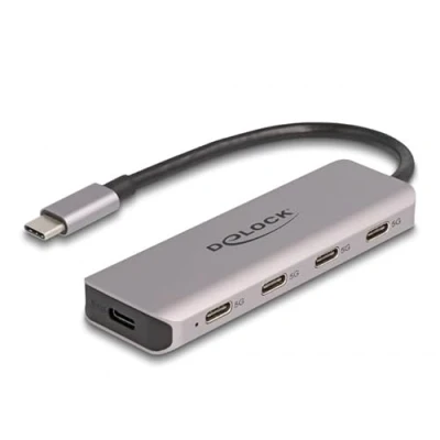 Abbildung von DeLOCK USB 5 Gbps Hub mit 4 Steckdosen Type C™ Anschluss