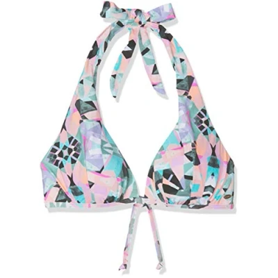 Abbildung von O&#039;Neill Damen PW Sao Mix Bikini Top, Weiß All Over Print mit Grün, 38C