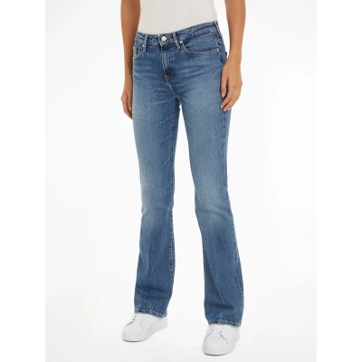 Abbildung von Tommy Hilfiger Bootcut Jeans &quot;BOOTCUT RW BEA&quot;, mit Leder Badge