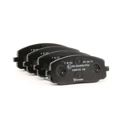Abbildung von BREMBO P 30 032 Bremsbelagsatz mit akustischer Verschleißwarnung ohne Zubehör KIA: Picanto I, II, HYUNDAI: i10 II Limousine