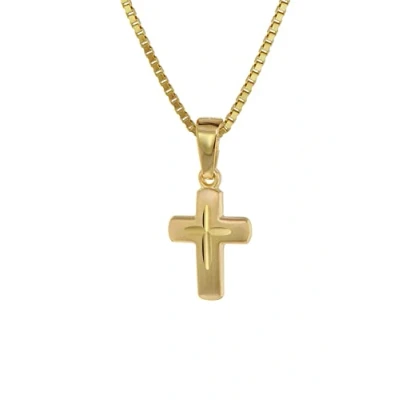 Abbildung von trendor Kette mit Anhänger Kreuz für Gold 585 (14 Kt) + Plattierte