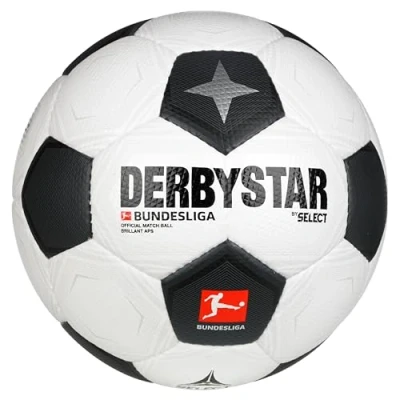 Abbildung von Derbystar Bundesliga Brillant APS Classic Spiel Fußball, Größe: 5, Weissschwarzgrau