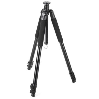 Abbildung von Walimex Pro FT 665T Stativ (Extrem Stabil, max. Belastbarkeit: 12kg, 3 Beinsegmente, Stativbeindurchmesser 32, 28, 24mm, Schaumstoffgriffe, Libelle und Kompaß, inkl. großer Tasche, 185 cm)