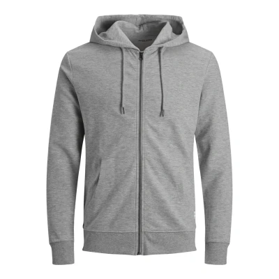 Abbildung von Jack &amp; Jones Jjebasic NOOS Sweatjacke, Herren, Größe: Small, Light grey melange