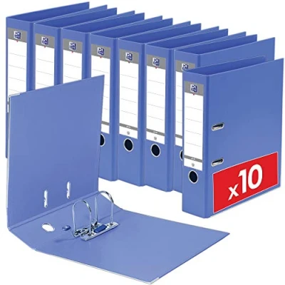 Abbildung von Oxford Smart Pro+ Ordner A4 80 mm PP/PP Hellblau 10er Stück
