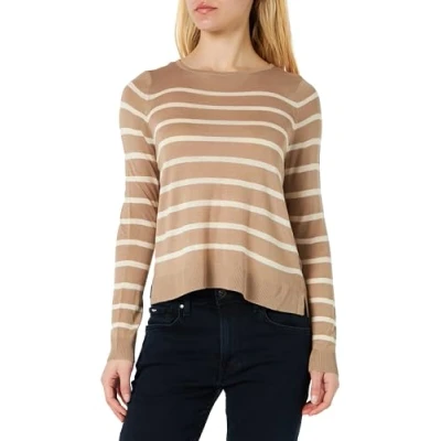 Abbildung von Vero Moda NOVA LS Oneck GA NOOS Strickpullover, Damen, Größe: Small, Braun