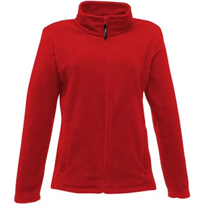 Abbildung von Regatta Micro Fleecejacke für Damen mit durchgehendem Reißverschluss, Rot, Größe 40.