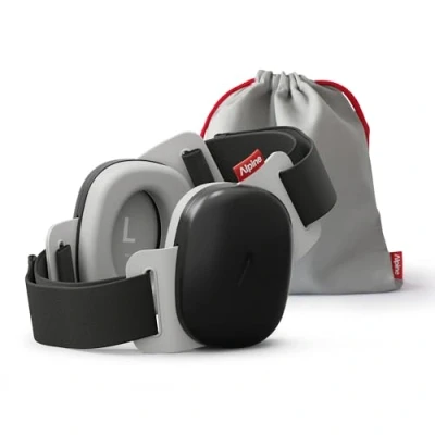 Abbildung von Alpine Muffy Baby 24 dB, verbesserter Gehörschutz für Babys und Kleinkinder bis 4 Jahre, sicher beruhigend, ideal auf Reisen, gut befunden von Babys, Schwarz