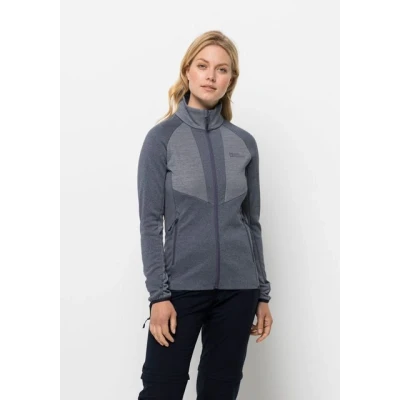 Abbildung von Jack Wolfskin Blattsteig FZ Fleecejacke, Damen, Größe: XL, Graphite