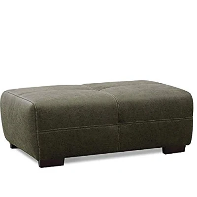 Abbildung von CAVADORE Hocker Mavericco / XXL Fußbank, Sitzhocker, Polsterbank in Lederoptik Modernes Design Passend zu Big Sofa und Ecksofa 108 x 71 41 Dunkelgrün