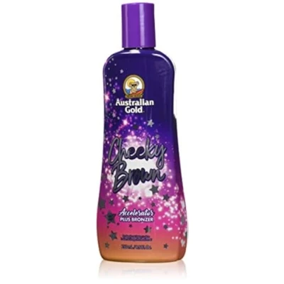 Abbildung von Australian Gold Cheeky Brown Tanning Lotion Dark Accelerator Plus Bronze 8,5 oz by