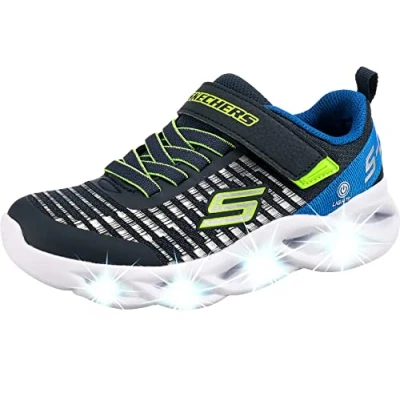 Abbildung von Skechers Twisty Brights Sneaker low für Kinder, Größe: 35, Navy/blue textile/silver Schuhe