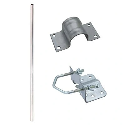 Abbildung von Premium X Antennenmast 2m ALU Ø 50mm + Mastschelle für 48 Mastfuss von 20 bis 60mm
