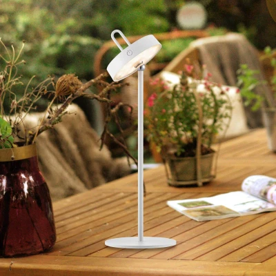 Abbildung von JUST LIGHT Tischleuchte AMAG, Dimmfunktion, LED fest integriert, Warmweiß, Akkuleuchte