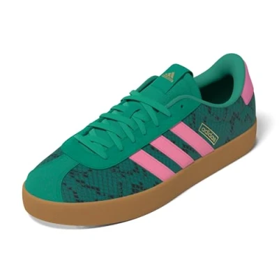 Abbildung von adidas Damen VL 3.0 Shoes Schuhe, Court Green/Bliss pink/Gold met, 43 1/3 EU