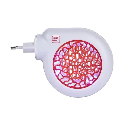 Abbildung von SWISSINNO Mini Elektrische Insekten Falle LED 3 Watt für innen Mücken + Fliegenabwehr: ohne Chemie Gift, Kompakt, Sicher Energiesparend. Europäisches Design. 1x
